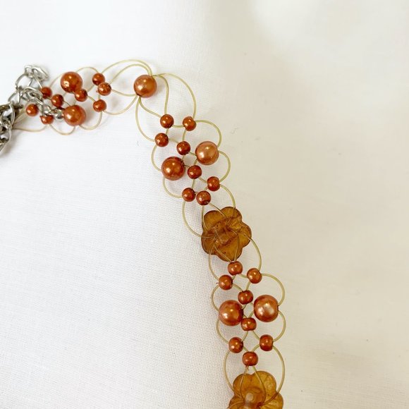 VINTAGE | 2000s CHOCKER BEADED NECKLACE - Picture 4 of 4